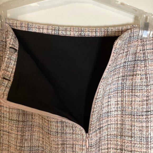 2 Women's Vintage Style Plaid Pencil Knee Length Skirt Lined Y2K - Picture 8 of 11